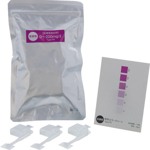 ＳＩＢＡＴＡ　簡易水質検査キット　シンプルパック　全硬度　４８入　080520-318　1 箱