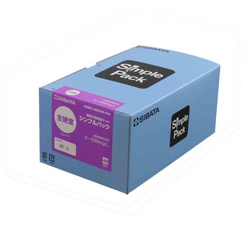 ＳＩＢＡＴＡ　簡易水質検査キット　シンプルパック　全硬度　４８入　080520-318　1 箱