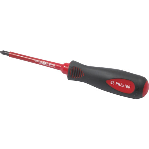 Tech-EV Insulated Screwdriver Screwdriver +2 x 100mm OLC636220A 1 piece