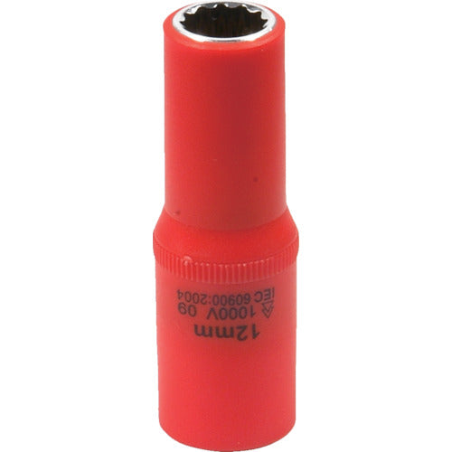Tech-EV Insulated Tool Socket 3/8 12mm OLC652012A 1 piece