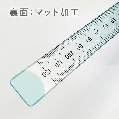 Kyoei Plastic Nuance Color Ruler 12cm Eucalyptus NJ-12-02 1 piece
