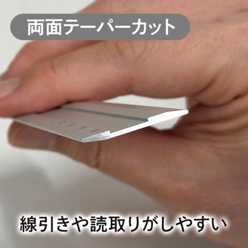 Kyoei Plastics Kiwami LR Aluminum Ruler for Left and Right Handed People, 15cm, Silver, KLR-15-SI, 1 Piece