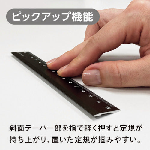 共栄プラスチック　Ｋｉｗａｍｉ　ＬＲ左右利き手対応アルミ定規　１５ｃｍ　ブロンズ　KLR-15-BRO　1 本