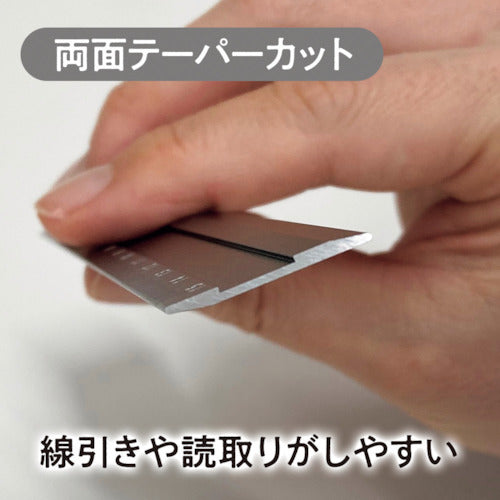 共栄プラスチック　Ｋｉｗａｍｉ　ＬＲ左右利き手対応アルミ定規　１５ｃｍ　ブロンズ　KLR-15-BRO　1 本