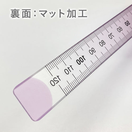 공영 플라스틱 뉘앙스 컬러 통치자 12cm 스미레 NJ-12-01 1 개