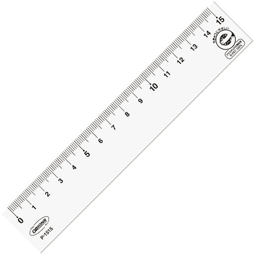 Kyoei Plastic R-PET straight ruler 15cm P-1515 1 piece