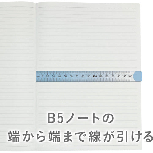 Kyoei Plastic Nuance Color Ruler 16cm Butterfly Pea NJ-16-05 1 piece