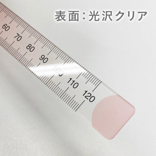 공영 플라스틱 뉘앙스 컬러 통치자 16cm 계피 설탕 NJ-16-03 1 개