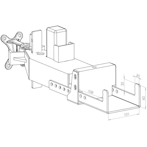 Movex 콤팩트 충전식 견인차 T-1000 전동 후크 T1000EC-A 1대