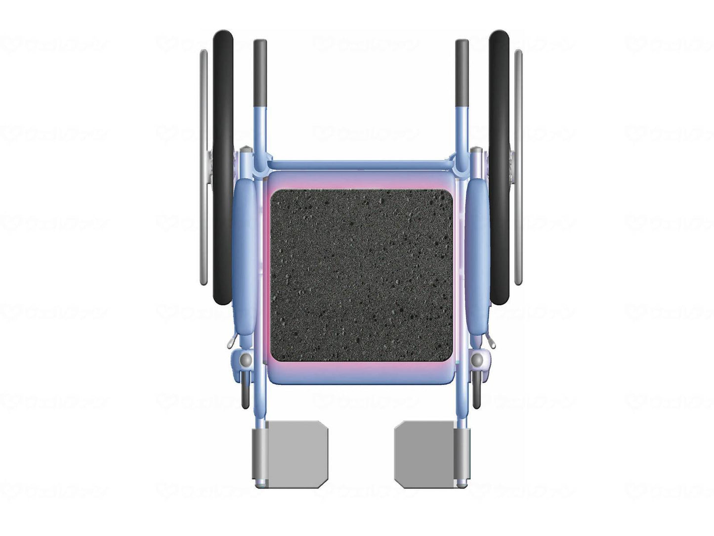 신에이 테크노 휠체어 용 제오 시터 블랙