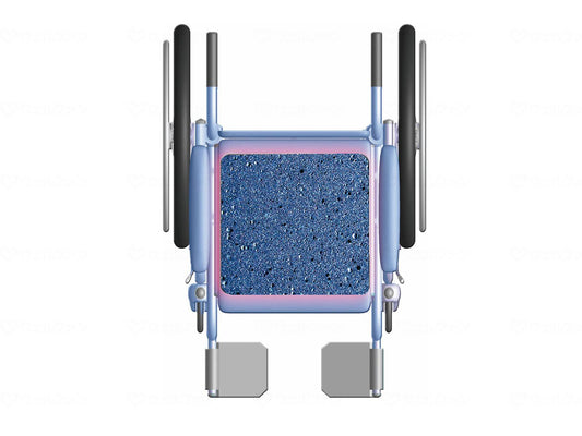 シンエイテクノ車いす用ゼオシーター ﾌﾞﾙｰ