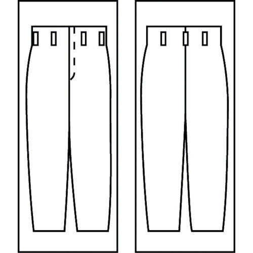 Teiken Furnace Heat Shielding Aluminum Work Pants AWW2-3L 1 Pair