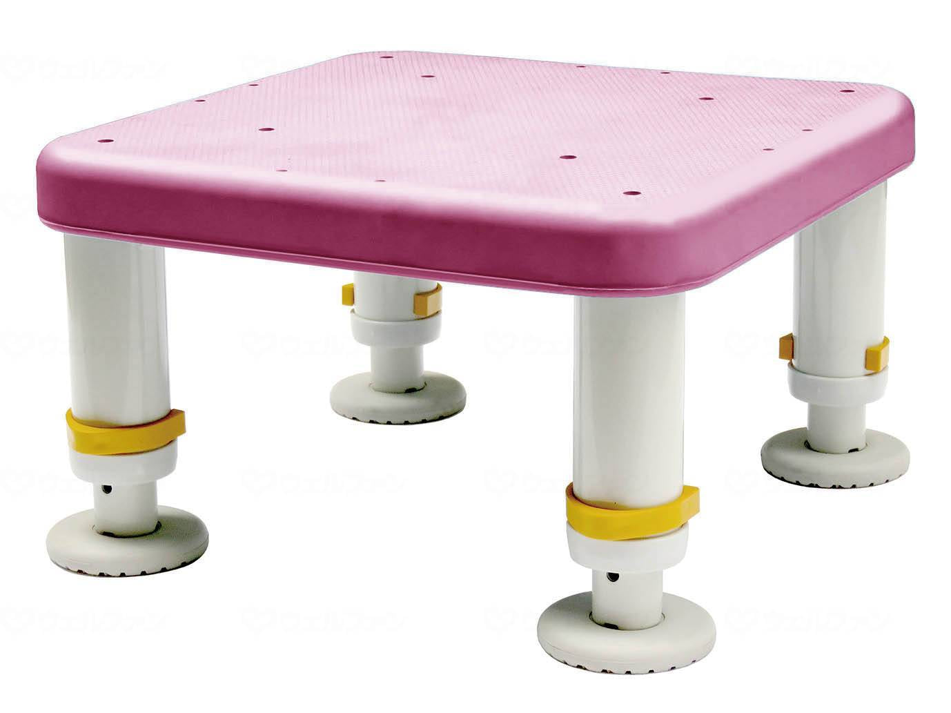 Shinei Techno Diamond Touch Bathtub Stand Compact Size Pink 15-25