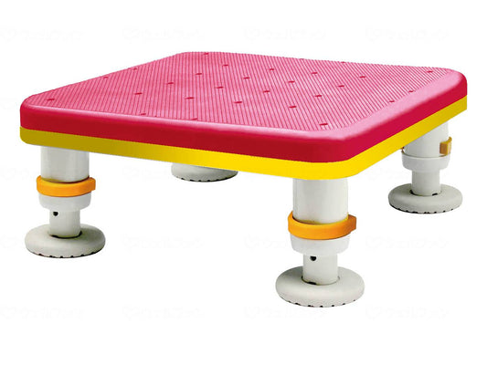 Shinei Techno Diamond Touch Bathtub Stand Compact Size Coral Pink 10-15