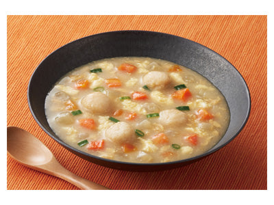 Balanced menu White fish balls with scrambled eggs / 150g 1 piece