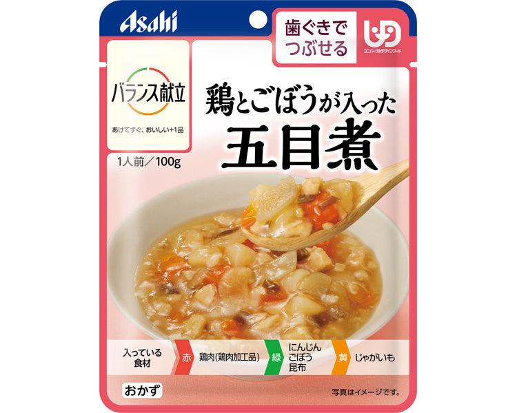 バランス献立　鶏とごぼうが入った五目煮 / 100g　1 個