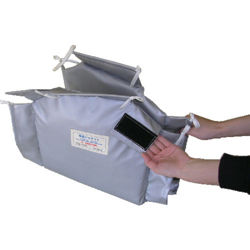 ヤガミ　配管保護材　グローブバルブ用保温ジャケット【ＨＪＧＬ１００２５Ｆ】　保温厚１５ｍｍ　１５０×２１０ｍｍ　TJVG-25A　1 個