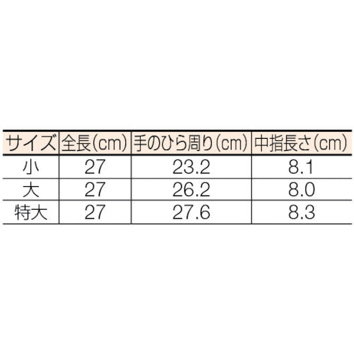 ＹＯＴＳＵＧＩ　低圧二層手袋　大　交流６００Ｖ以下用　YS-102-11-01　1 双