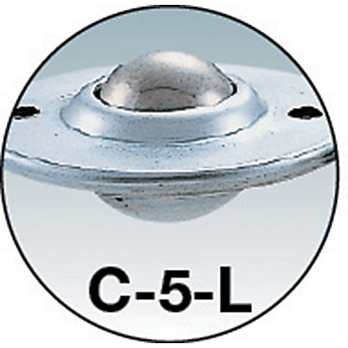 TRUSCO 볼 캐스터 유닛 프리 테이블 다리 부착 600×600 P75 C-5L×64 FT-60-75AS 1대