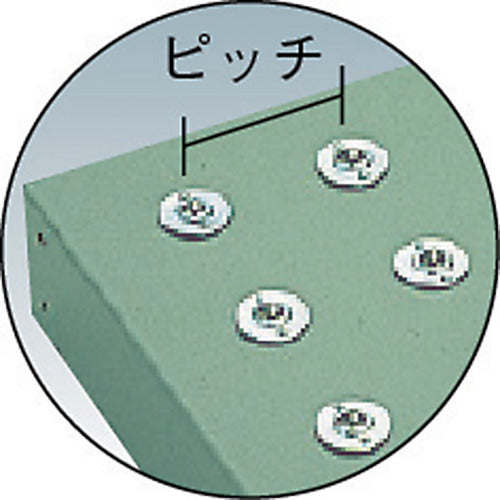 TRUSCO 볼 캐스터 유닛 프리 테이블 다리 부착 600×600 P75 C-5L×64 FT-60-75AS 1대