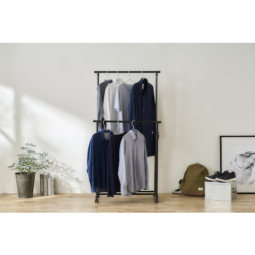 IRIS 100968 Pipe Hanger Double Type Black PE-E280R 1 unit