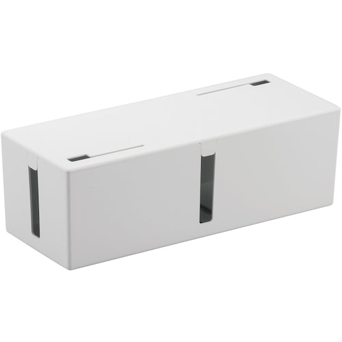 ＢＡＦＦＡＬＯ　ケーブルボックス　電源タップ＆ケーブル収容　Ｌサイズ　ホワイト　BSTB01LWH　1 個