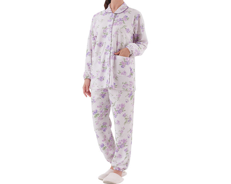 부드러운 퀼트 따뜻한 파자마 / M 퍼플 계 1 장