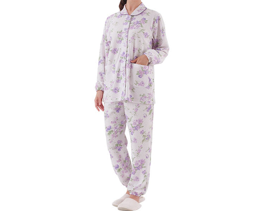 부드러운 퀼트 따뜻한 파자마 / M 퍼플 계 1 장