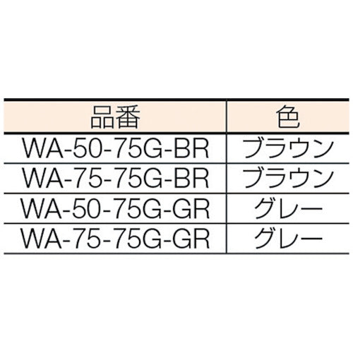 ワコーパレット　アルミアングルドーリー（エアーキャスター仕様）　WA-50-75G-BR　1 台