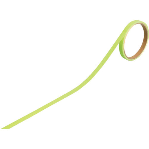 緑十字　高輝度蓄光蛍光テープ　ＣＫＴ１００２　１０ｍｍ幅×２ｍ　蛍光レモンイエロー　409001　1 巻