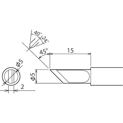Good replacement tip 5K type PX-60RT-5K for PX6/7/RX7/CXR 1 piece