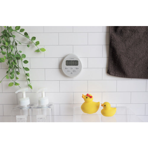 dretec 시계 부착 방수 타이머 라이트 그레이 T-611LG 1대