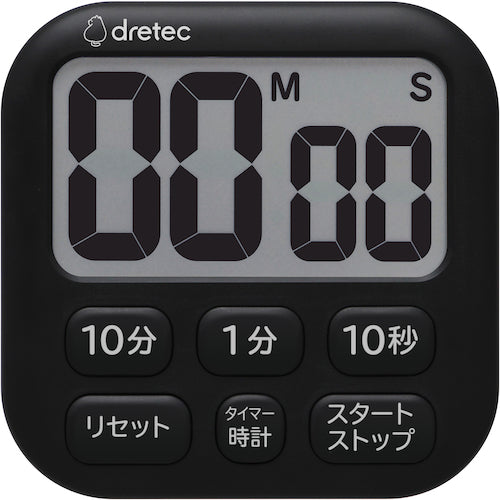 ｄｒｅｔｅｃ　抗菌タイマー「ポポラ６」　ブラック　T-621BK　1 台