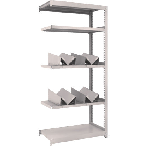 TRUSCO Steel Rack M2 Type Light-Medium Duty Shelf 860 x 450 x H1800 with 4 Can Holders Connected M2-6345-KU4B 1 Unit