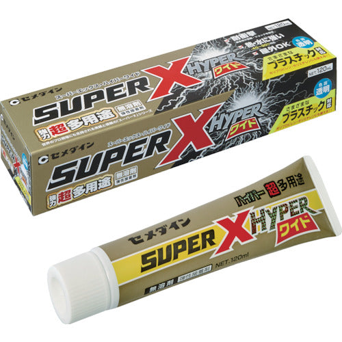 セメダイン　スーパーＸハイパーワイド　クリア　１２０ｍｌ　ＡＸ−１７７　AX-177　1 本