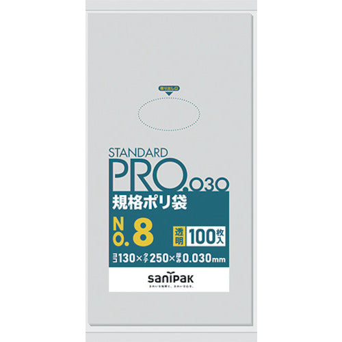 사니팩 스탠다드 폴리 봉투 8호(0.03mm) L08 1봉