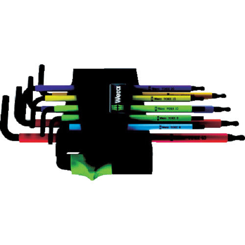 Wera 967SPKL/10SMN Multi-Color Torx Key Set 073599 1 S