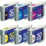 ELECOM 프레지르 범용 잉크 카트리지 B/C/M/Y/LC/LM PLE-E506P-N2 1 S