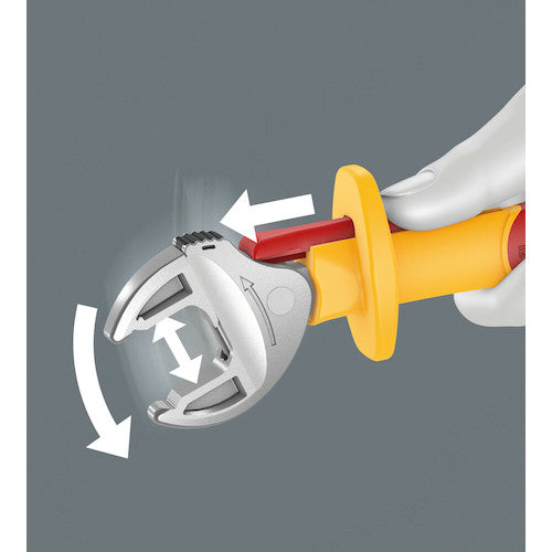 Wera 6004 Insulated self-adjusting ratchet spanner, jaw opening 16-19mm, 020153, 1 piece
