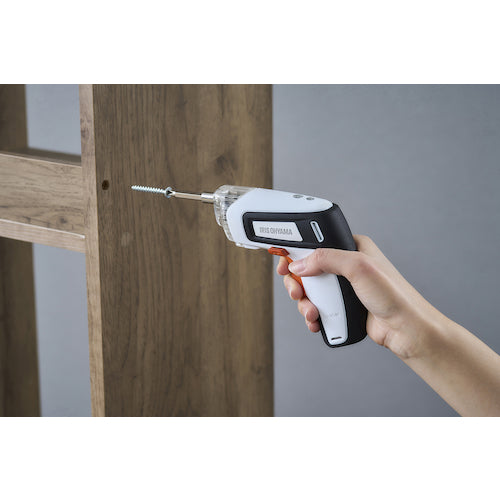 ＩＲＩＳ　１０３０７８　充電式電動ドライバー　ホワイト／オレンジ　JDD352-W　1 個