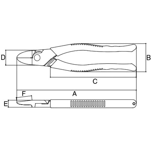スリーピークス　電工Ｆニッパ　２１５ｍｍ　DN-215　1 丁