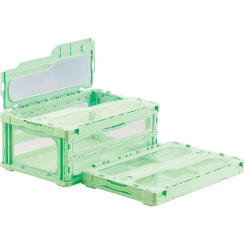 산코 뚜껑 일체형 접이식 컨테이너 559130 매드콘 라이트 C-30B 그린 SKMLO-C-30B-GR 1개