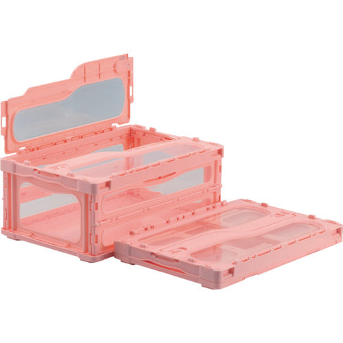 산코 뚜껑 일체형 접이식 컨테이너 559130 매드콘 라이트 C-30B 핑크 SKMLO-C-30B-PNK 1 개