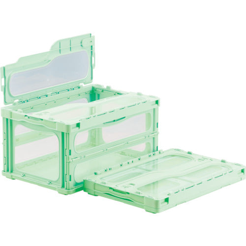 산코 뚜껑 일체형 접이식 컨테이너 559150 매드콘 라이트 C-40B 그린 SKMLO-C-40B-GR 1개