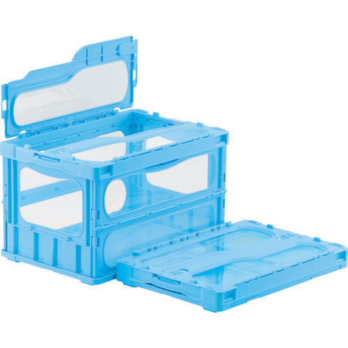 산코 뚜껑 일체형 접이식 컨테이너 559110 매드콘 라이트 C-50B 블루 SKMLO-C-50B-BL 1개