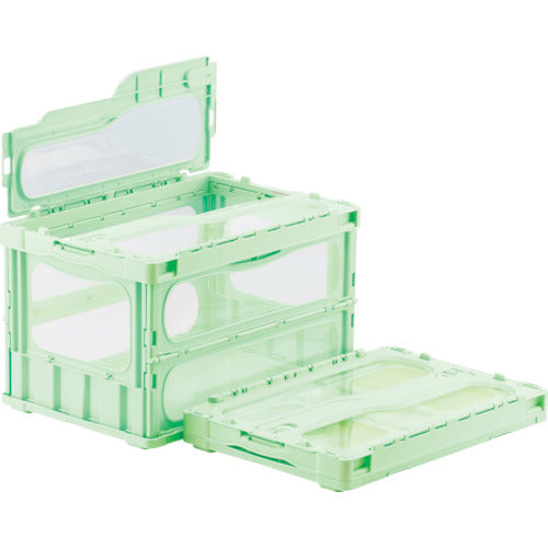 산코 뚜껑 일체형 접이식 컨테이너 559110 매드콘 라이트 C-50B 그린 SKMLO-C-50B-GR 1개