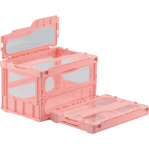 Sanko Integrated Lid Folding Container 559110 Madcon Light C-50B Pink SKMLO-C-50B-PNK 1 pc
