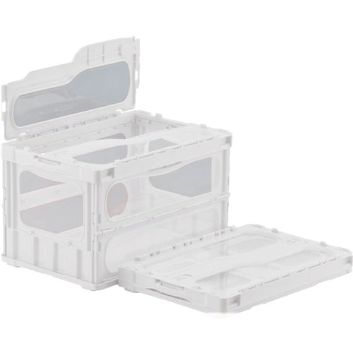 산코 뚜껑 일체형 접이식 컨테이너 559110 마드콘라이트 C-50B 화이트 SKMLO-C-50B-WH 1개