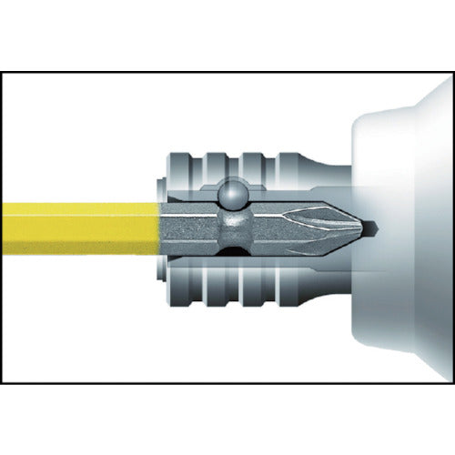 アネックス　片頭ドライバービット　刃先＋４×全長６５ｍｍ　チューブ色：黒　ACM1-4065　1 PK