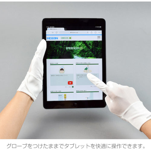 HOZAN ESD Gloves M F-64-M 1 pair